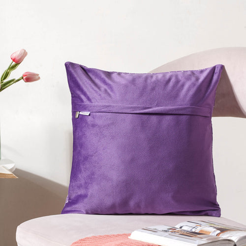 Violet Abstract Cushion Cover 16 inch