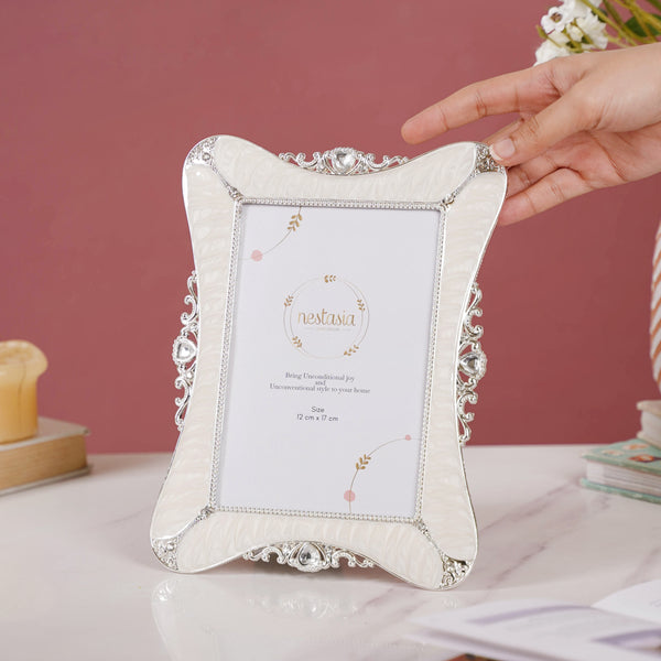 White Vintage Photo Frame - Picture frames and photo frames online | Table decor and home decor online