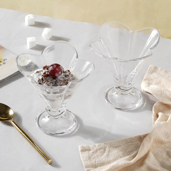 Transparent Dessert Glass Set of 2