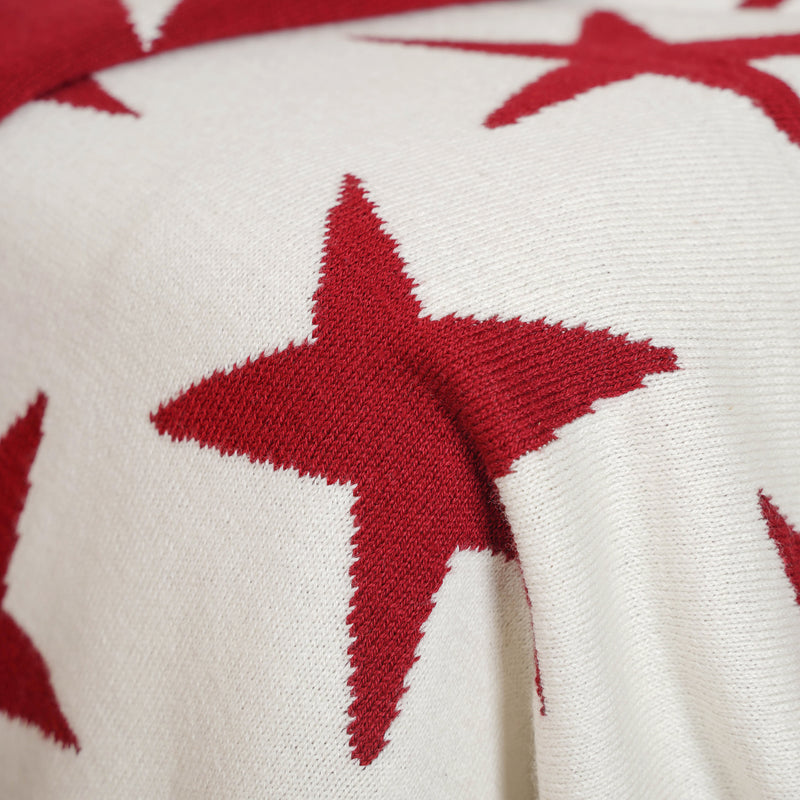 Maroon Star Throw