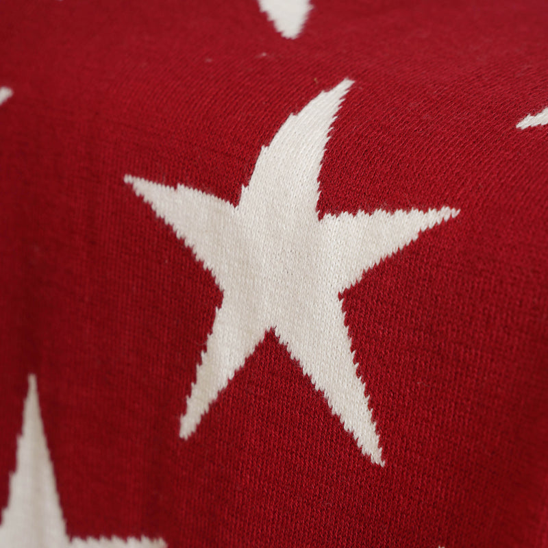 Maroon Star Throw