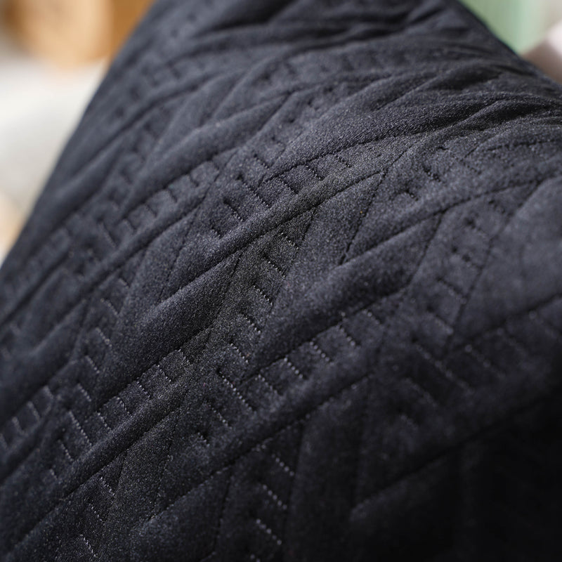 Jet Black Abstract Cushion Cover 16 inch