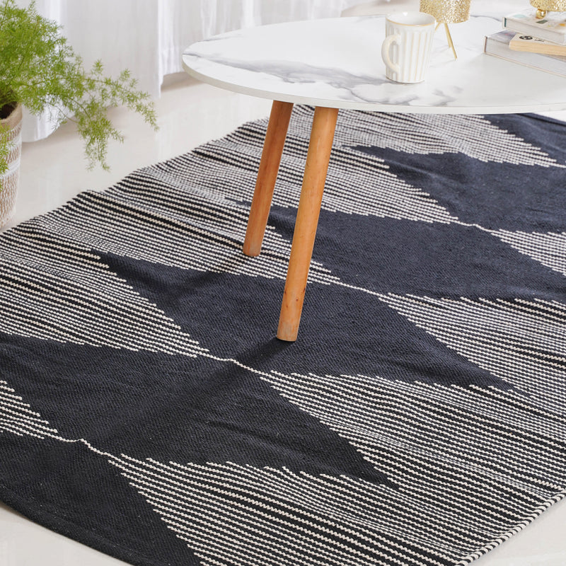 Black Diamond Rug for Living Room