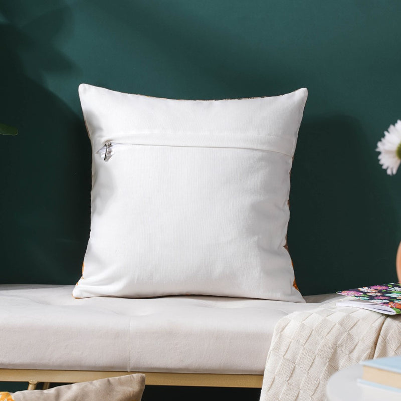 Patchwork Florals Velvet Cushion Cover 16 inch