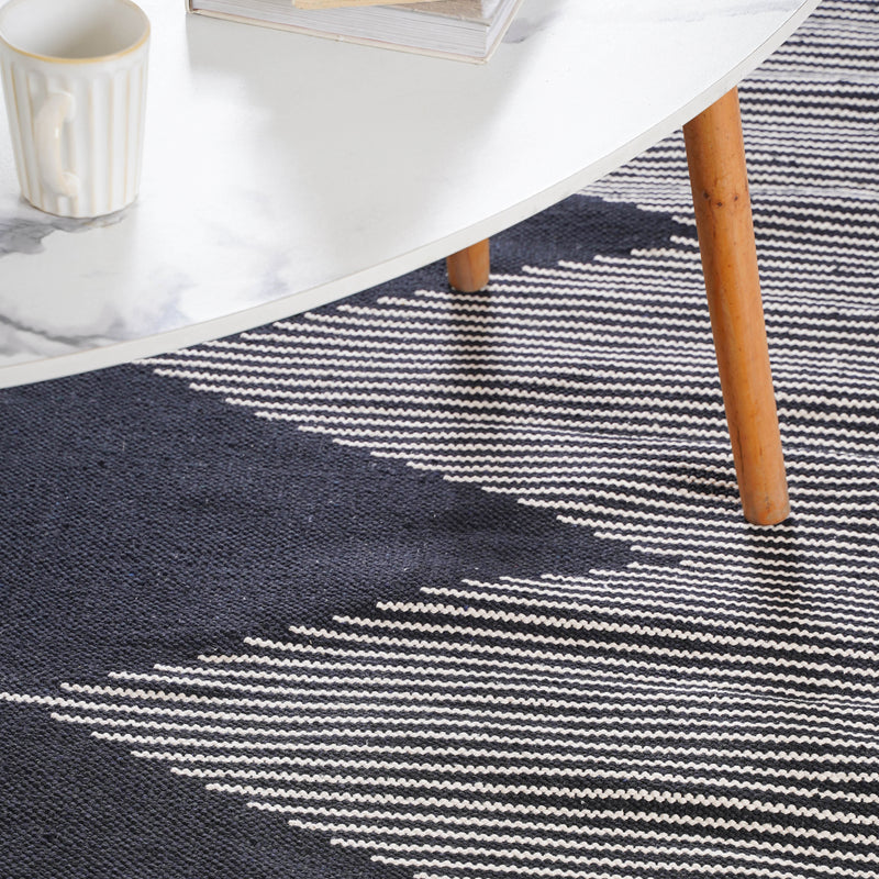 Black Diamond Rug for Living Room