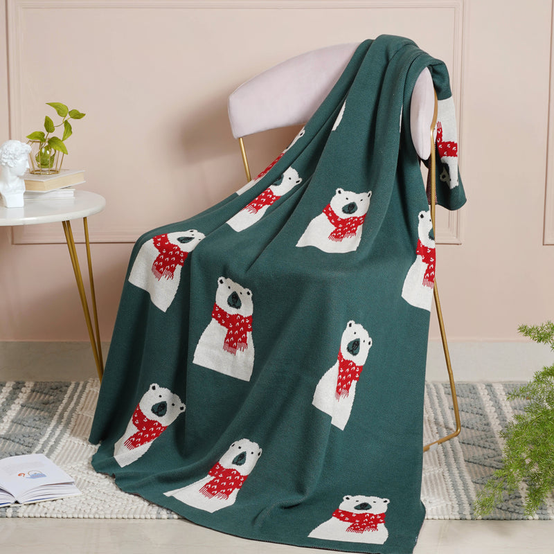 Green Throw Cover