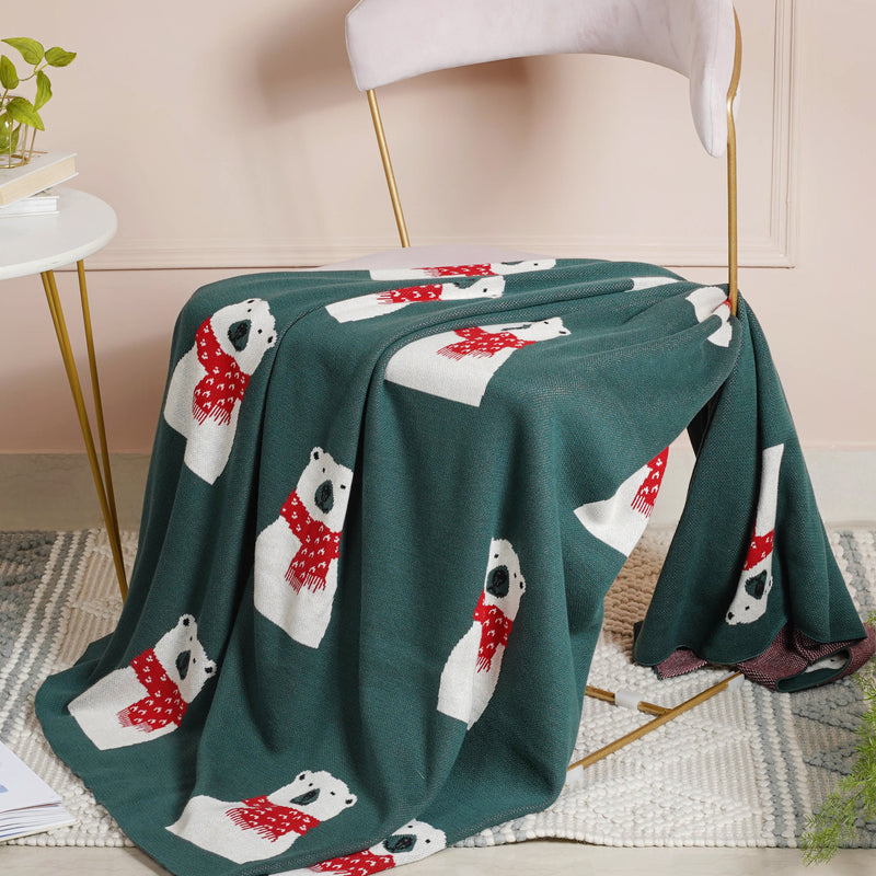 Green Throw Cover