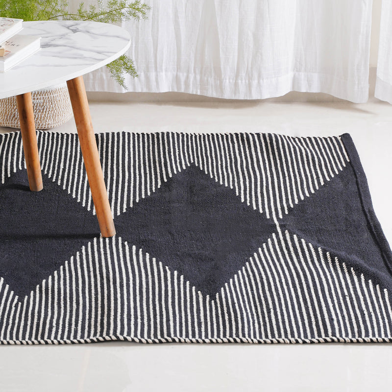 Black Diamond Rug for Living Room