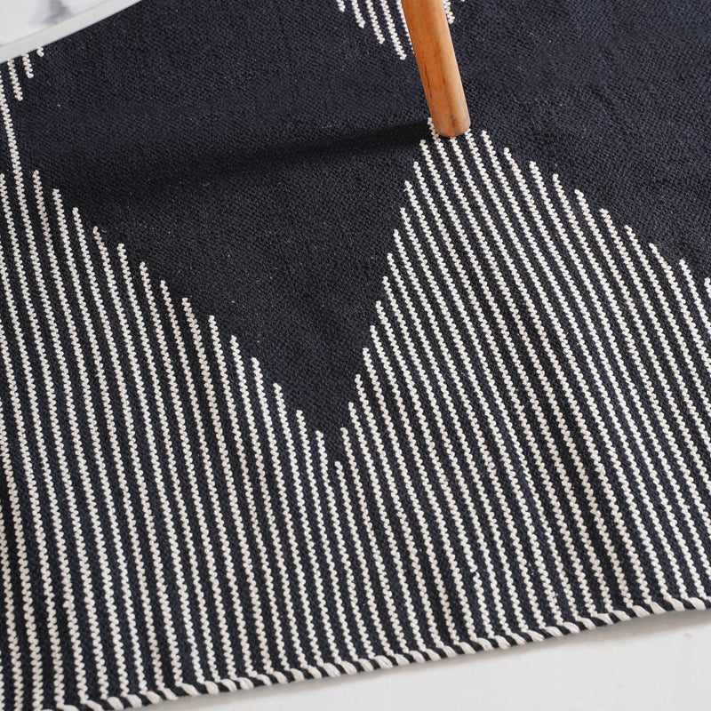 Black Diamond Rug for Living Room