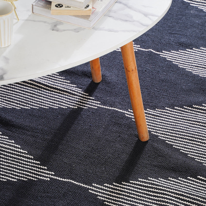 Black Diamond Rug for Living Room