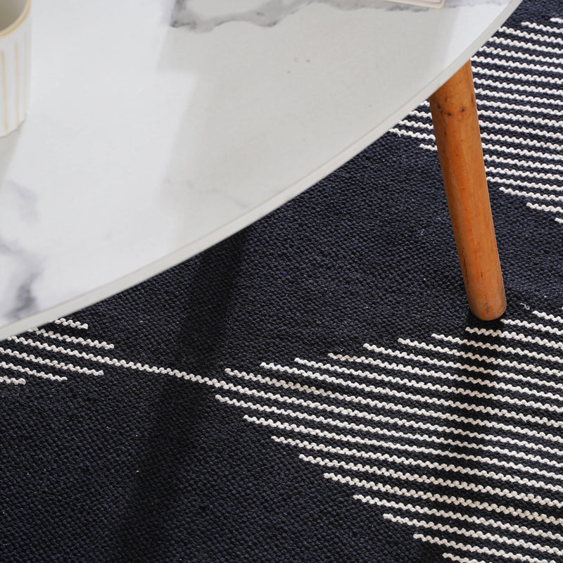 Black Diamond Rug for Living Room