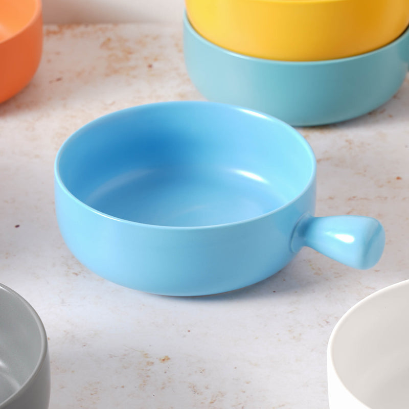 Oven Bowl With Lid - Ceramic bowl, salad bowls, serving bowl with lid, snack bowls, bowl with handle, oven bowl | Bowls for dining table & home decor