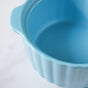 Bliss Blue Scalloped Pot With Lid 8 Inch - Serving bowl with lid, ceramic bowls with lids, noodle bowl, bowl for snacks | Bowls for dining table & home decor