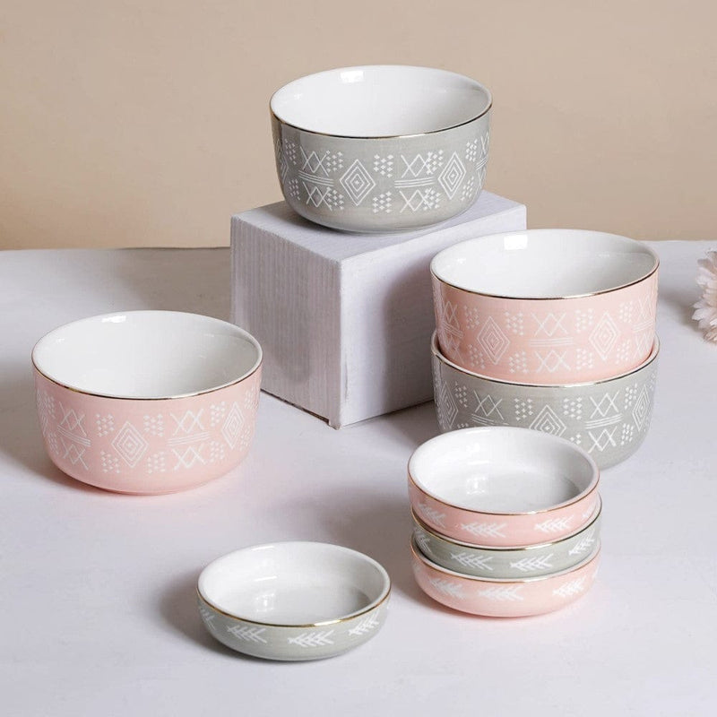 Azo Dessert Bowl And Plate Festive Hamper Set Of 12