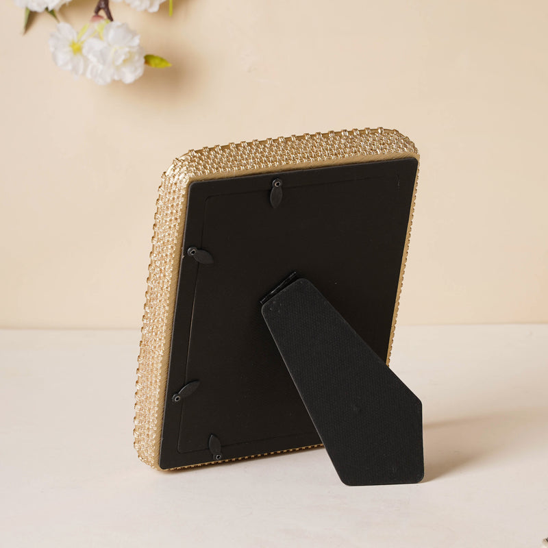 Gold Basket Photo Frame - Picture frames and photo frames online | Room decoration items
