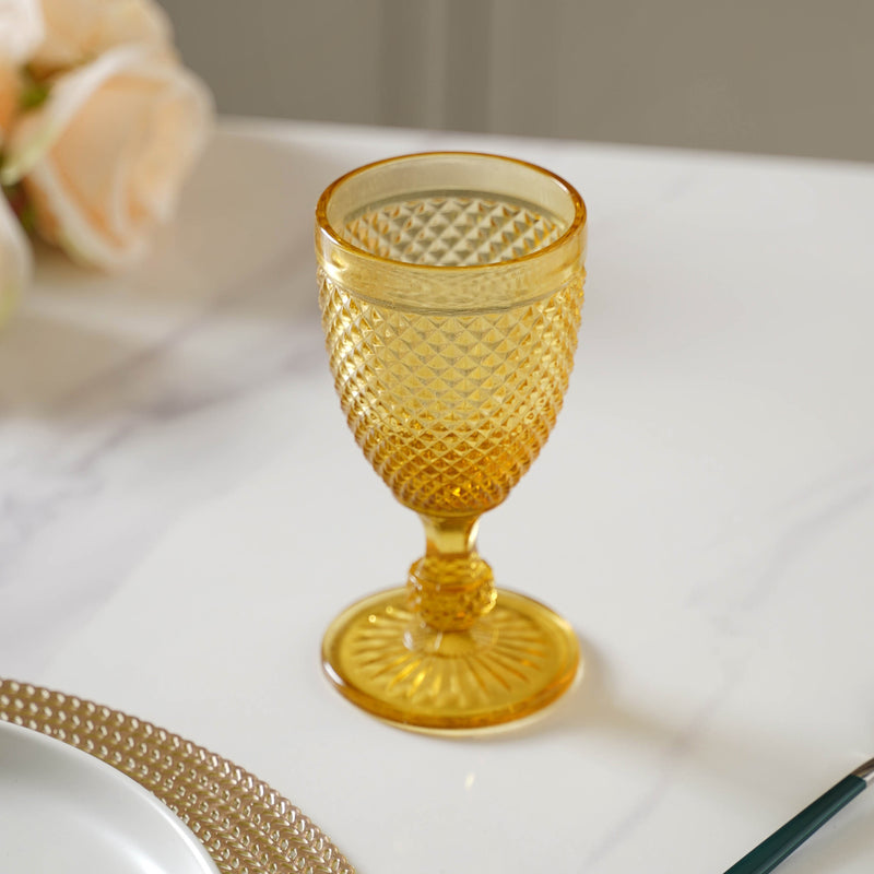 Stemmed Crystal Glass Set of 2