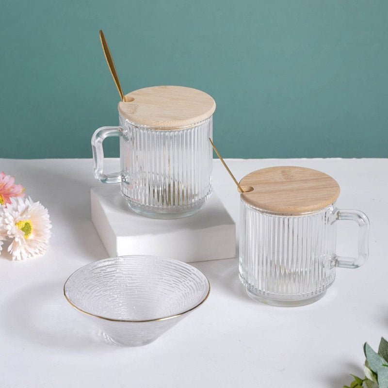 Aurora Teatime Mug And Bowl Gift Hamper Set Of 5