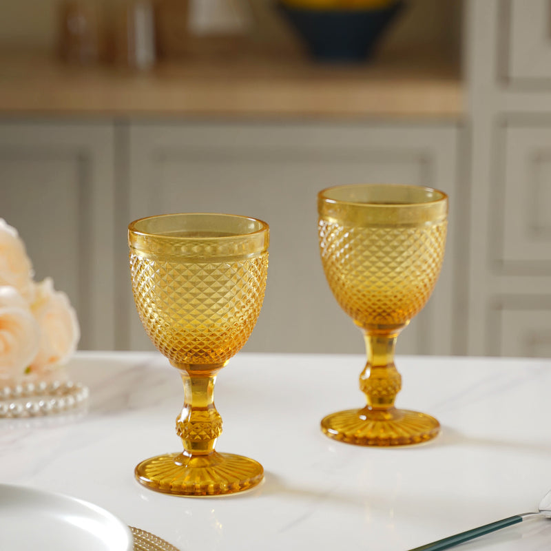 Bohemian Wine Glass Set of 2