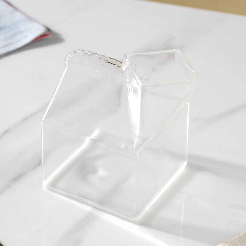 Glass Milk Pot - Coffee creamer, milk pot | Milk pot for Dining table & Home decor