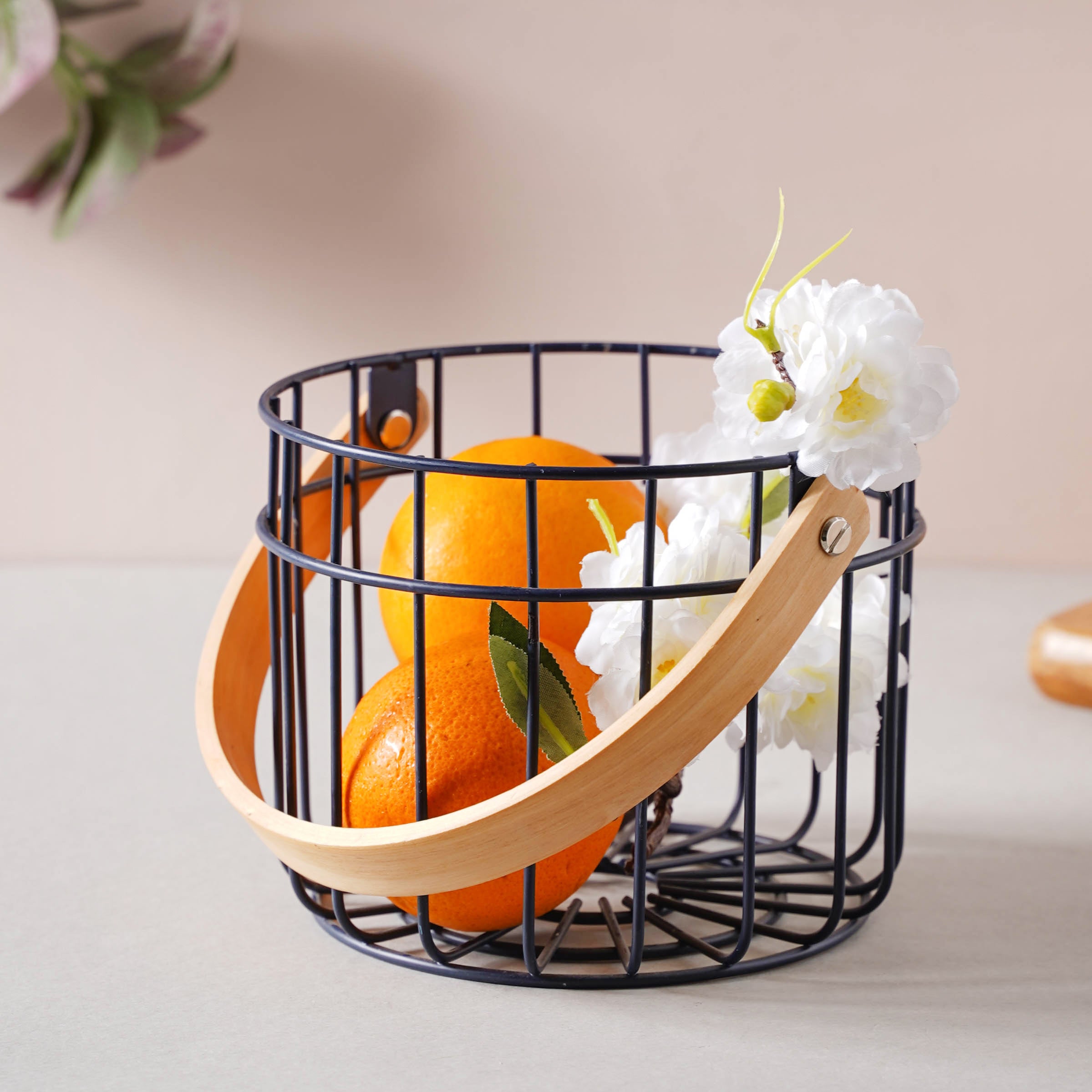 Nature's Nest Metal Fruit Basket