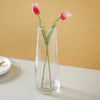 Cylindrical Rustic Vase - Glass flower vase for home decor, office and gifting | Room decoration items