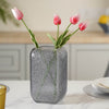 Art Deco Vase Small - Glass flower vase for home decor, office and gifting | Home decoration items