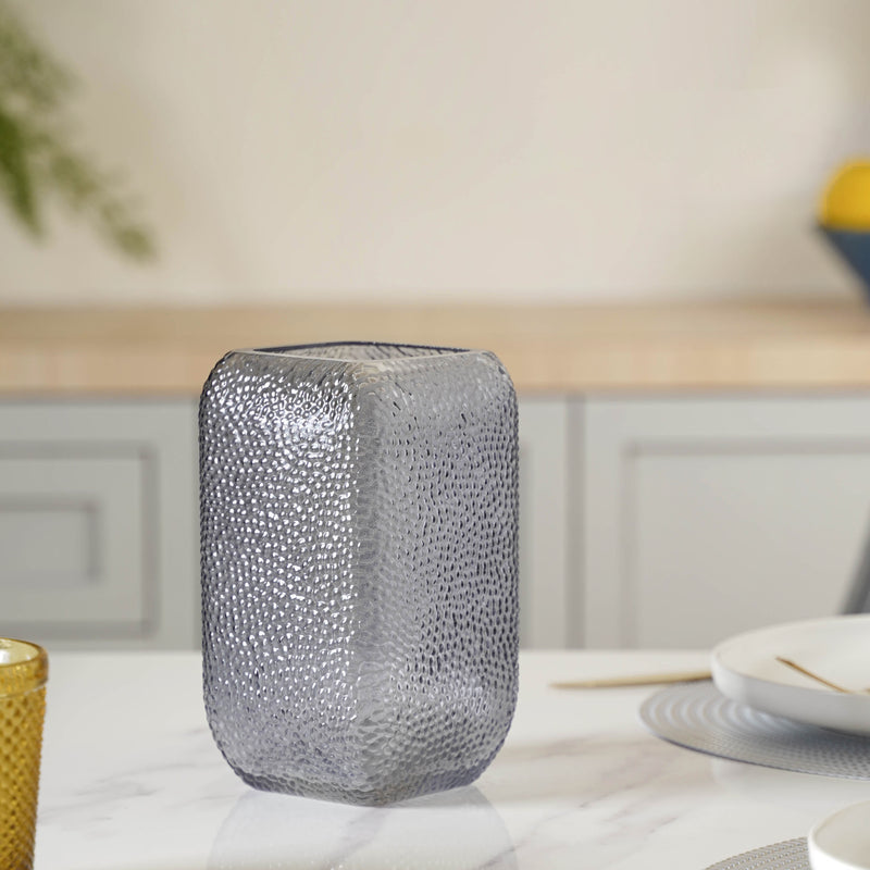 Art Deco Vase Small - Glass flower vase for home decor, office and gifting | Home decoration items