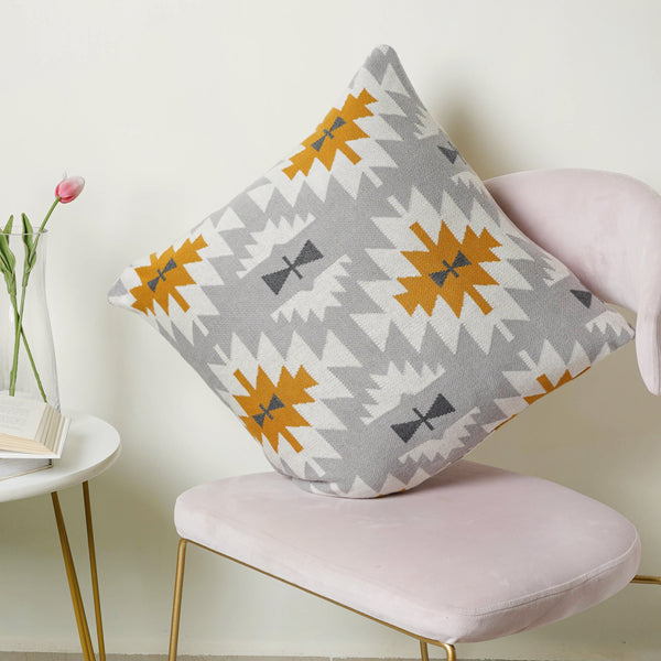 Hand Knitted Cushion Cover