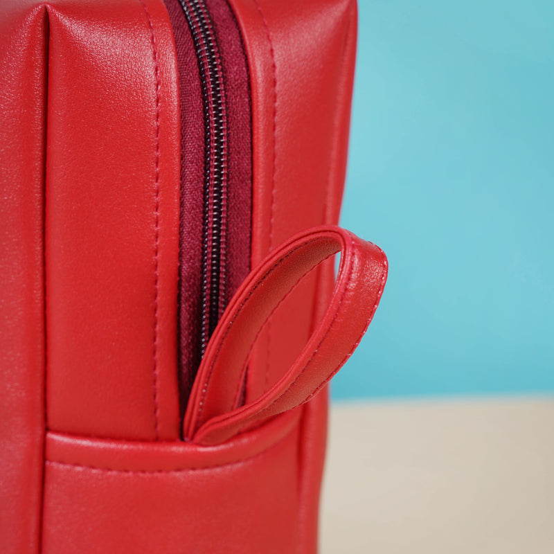 Red Travel Kit Set of 4