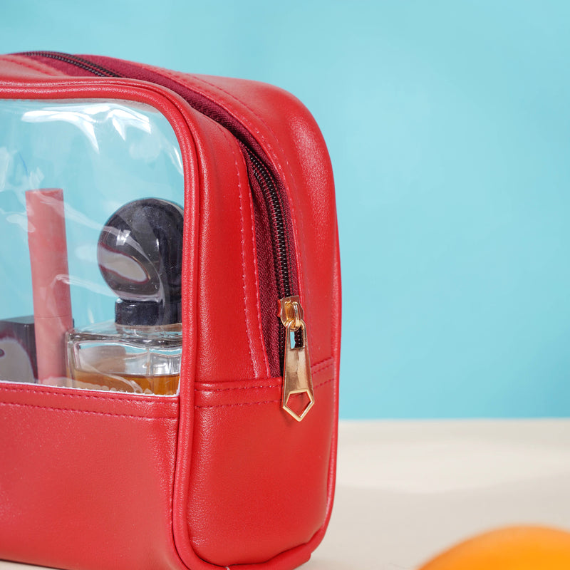 Red Travel Kit Set of 4