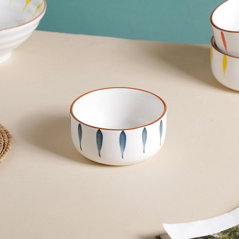 Teardrop Blue 21 Piece Dinner Set For 6