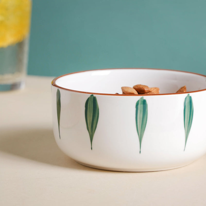 Teardrop Ceramic Soup Bowl Green - Bowl, soup bowl, ceramic bowl, snack bowls, curry bowl, popcorn bowls | Bowls for dining table & home decor