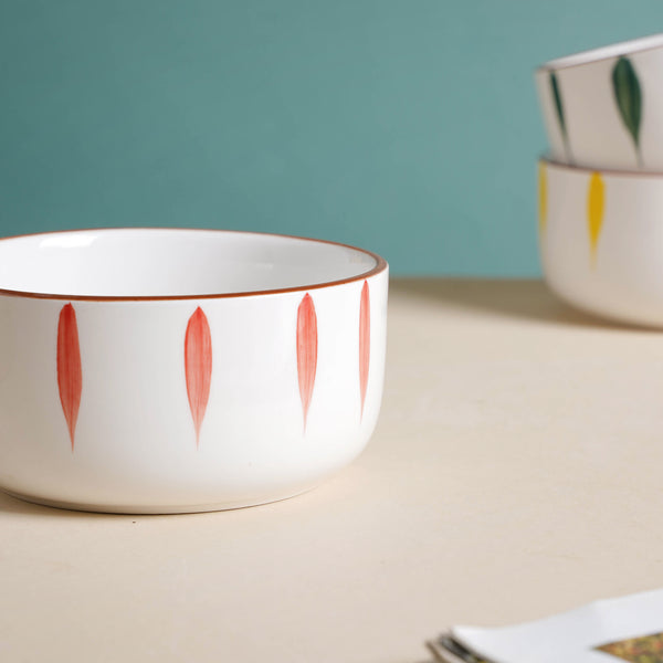 Teardrop Ceramic Soup Bowl Red - Bowl, soup bowl, ceramic bowl, snack bowls, curry bowl, popcorn bowls | Bowls for dining table & home decor