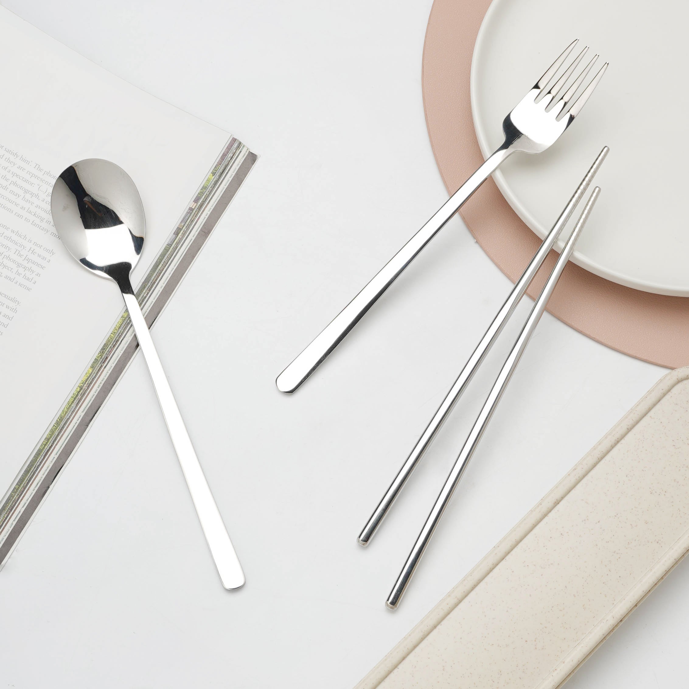 Luxury Stainless Steel Cutlery Set, Creativity Gift Set, Flatware Gold 304,  24Pcs, Europe Fashion, Drop Shipping