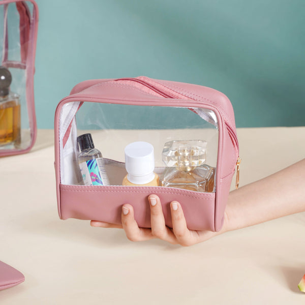 Buy Pink Travel Kit Set Of 4 For Storage Online Nestasia buy-pink-travel-kit-set-of-4-for-storage-online-nestasia