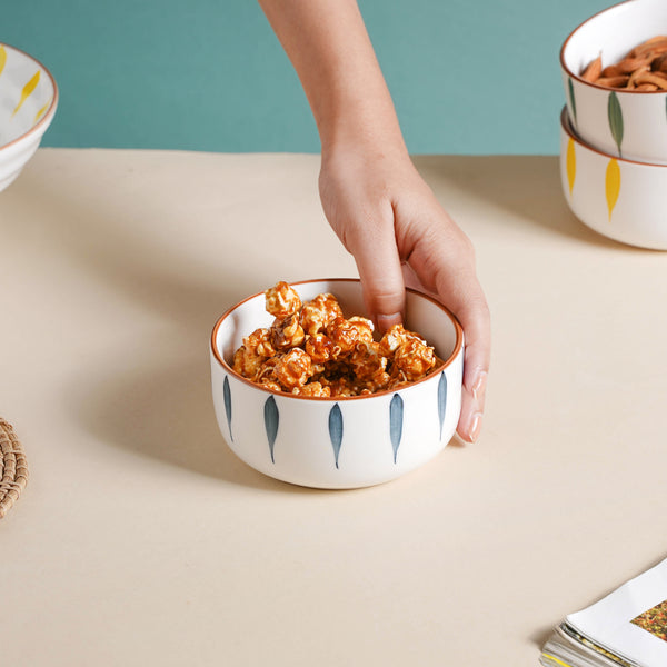 Teardrop Ceramic Soup Bowl Blue - Bowl, soup bowl, ceramic bowl, snack bowls, curry bowl, popcorn bowls | Bowls for dining table & home decor