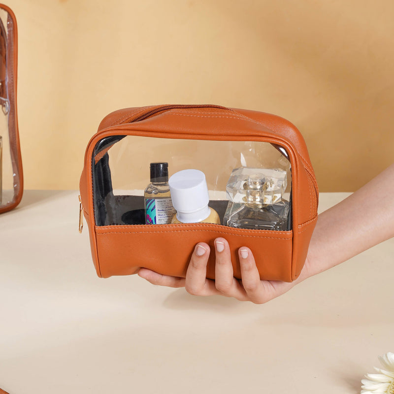 Brown Travel Kit Set of 4