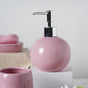 Complete Set of Ceramic Bath Accessories Pink