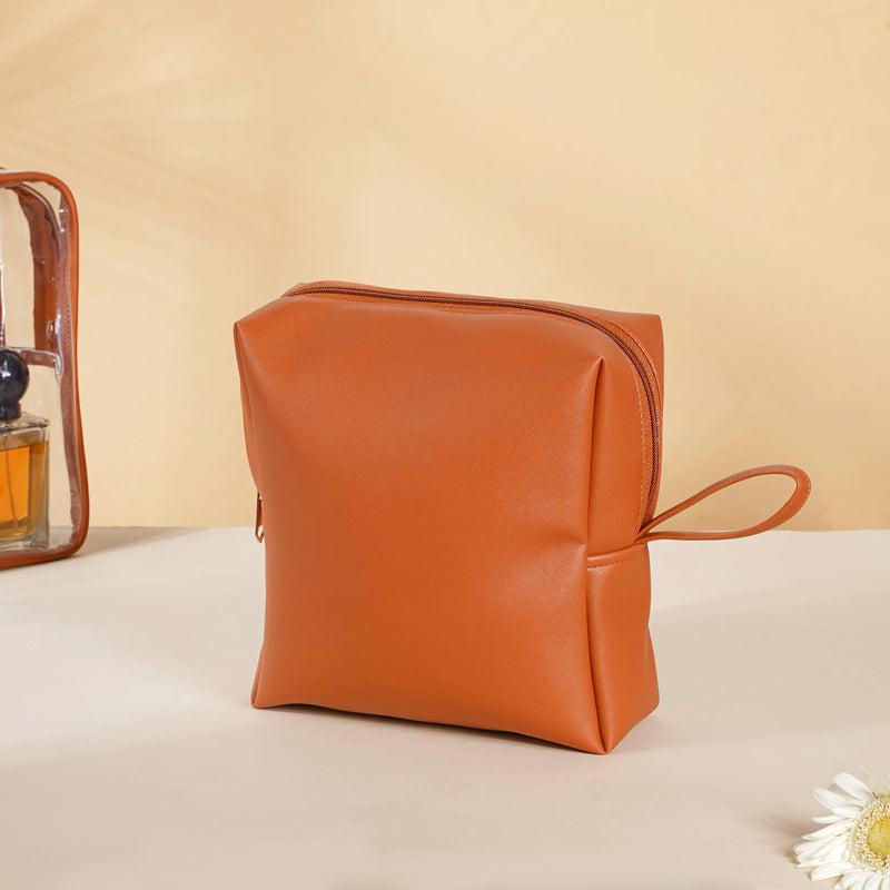 Brown Travel Kit Set of 4