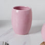 Complete Set of Ceramic Bath Accessories Pink