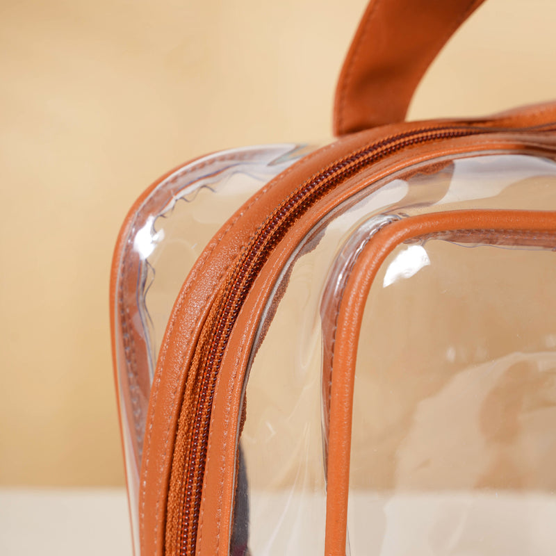 Brown Travel Kit Set of 4