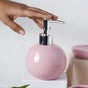 Complete Set of Ceramic Bath Accessories Pink