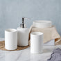 Crisp White Ceramic Bathroom Set