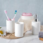 Crisp White Ceramic Bathroom Set