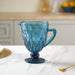 Blue Glass Juice Jug - Water Jug, glass jug, juice jug | Jug for Dining table & Home decor