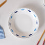 White Fish Pattern 16 Piece Crockery Set For 4