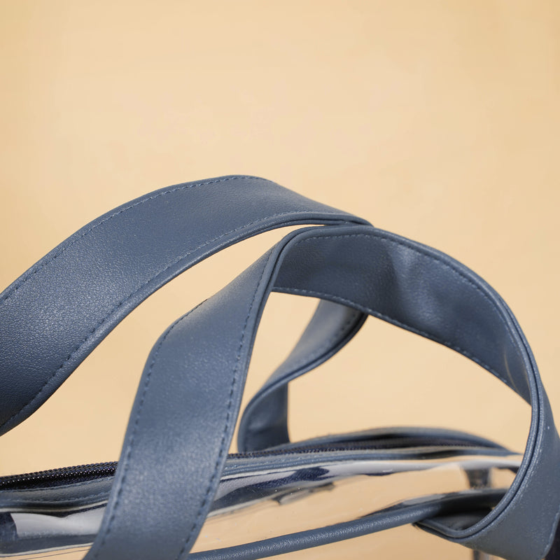 Bluish Grey Travel Kit Set of 4