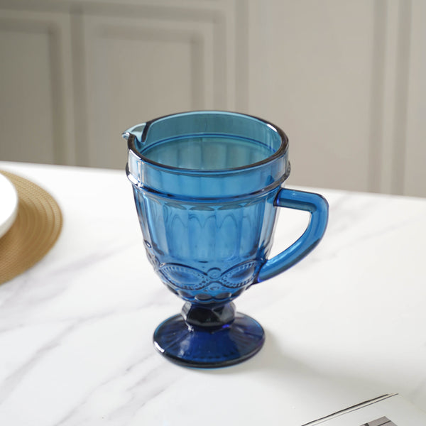 Aqua Blue Juice Pot - Water Jug, glass jug, juice jug | Jug for Dining table & Home decor