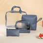 Bluish Grey Travel Kit Set of 4