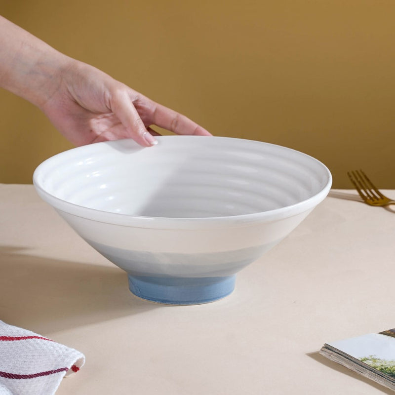 Ombre Grey Ramen Bowl 1.5 L - Soup bowl, ceramic bowl, ramen bowl, serving bowls, salad bowls, noodle bowl | Bowls for dining table & home decor